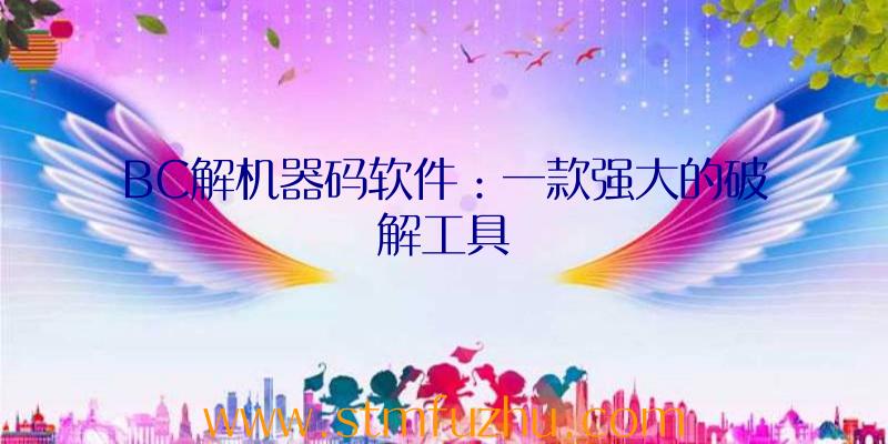 BC解机器码软件：一款强大的破解工具
