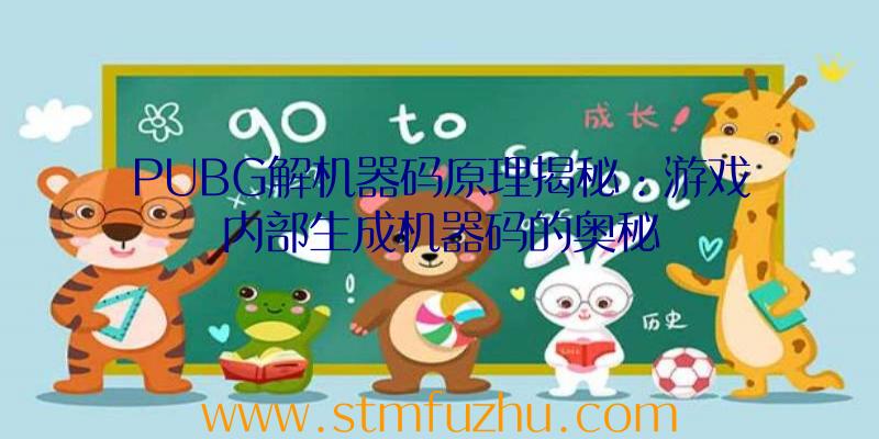 PUBG解机器码原理揭秘：游戏内部生成机器码的奥秘