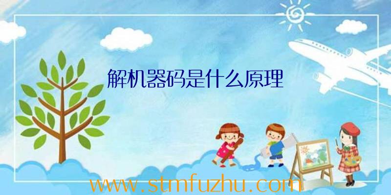 解机器码是什么原理