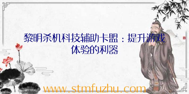 黎明杀机科技辅助卡盟：提升游戏体验的利器