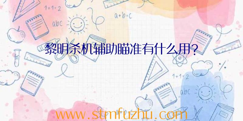 黎明杀机辅助瞄准有什么用？